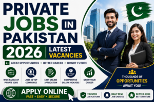 Private Jobs in Pakistan 2026 latest vacancies